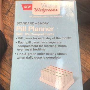 31 day pill organizer/planner. 124 compartments